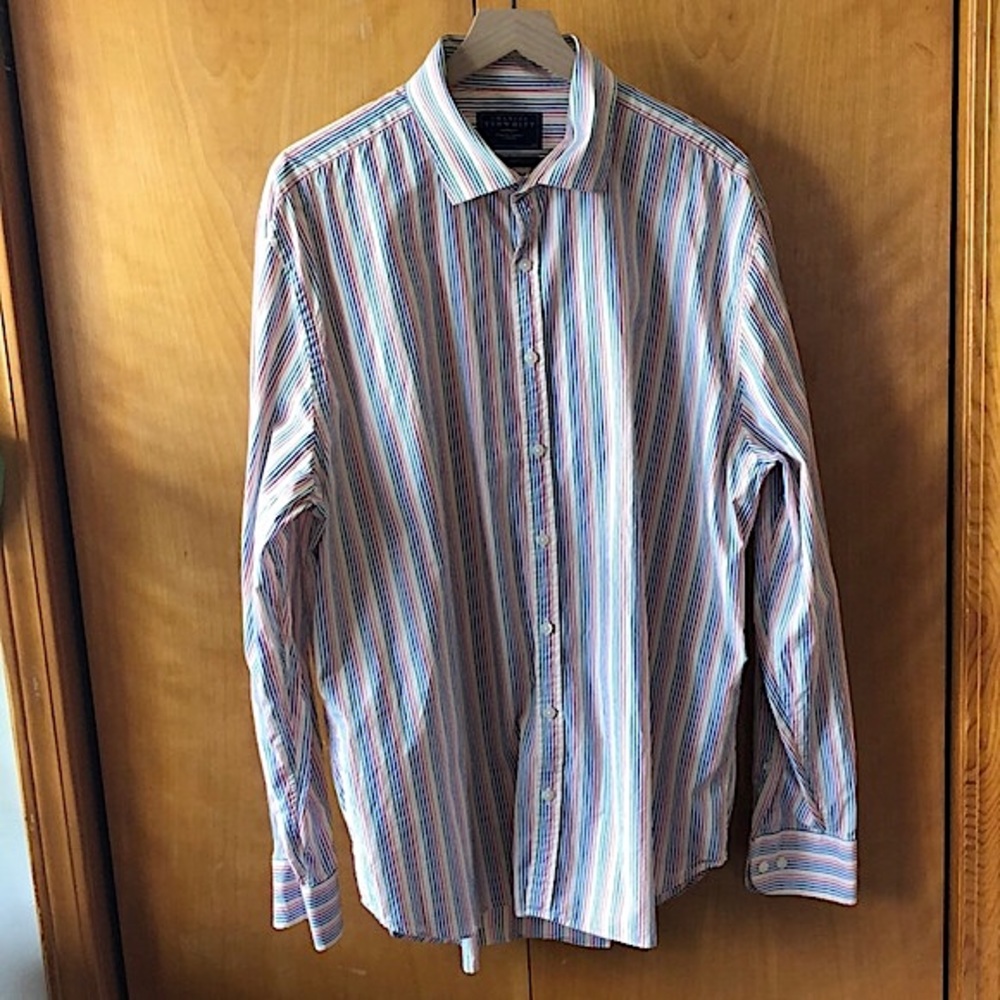 🌈3 for $25🌈 Charles Tyrwhitt Rainbow Button Down Shirt XL
